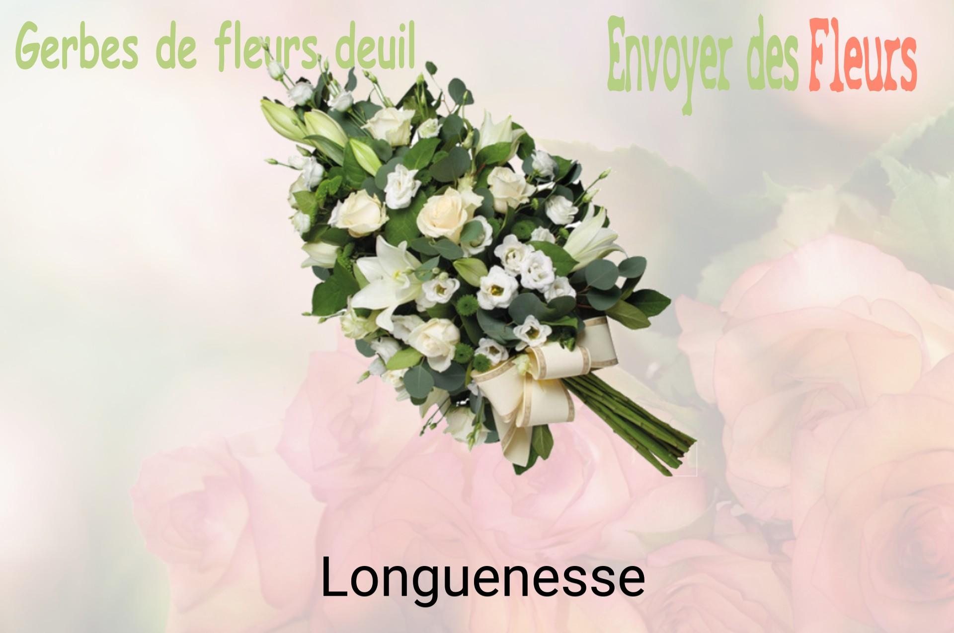 Gerbe de fleurs de deuil livrée à Longuenesse